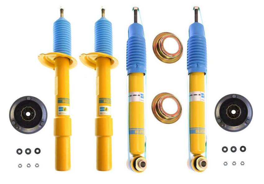 BMW Suspension Strut and Shock Absorber Assembly Kit - Front and Rear (B6 Performance) 33526785986 - Bilstein 3813875KIT